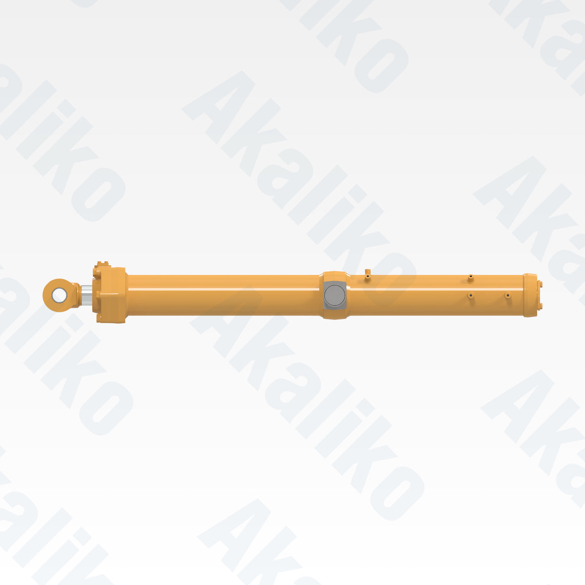 Side view of replacement blade lift hydraulic cylinder for Caterpillar D10T track dozer, OEM part number 9T-2869