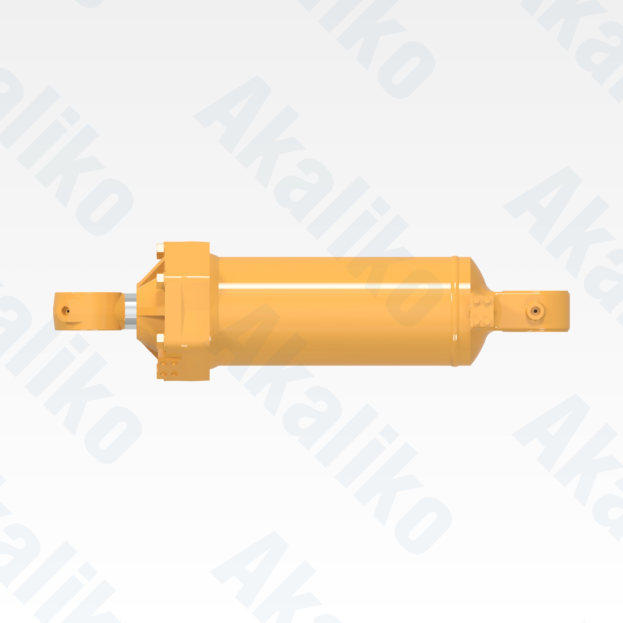 Top view of replacement ripper lift hydraulic cylinder for Caterpillar D10T track dozer, OEM part number 192-6446