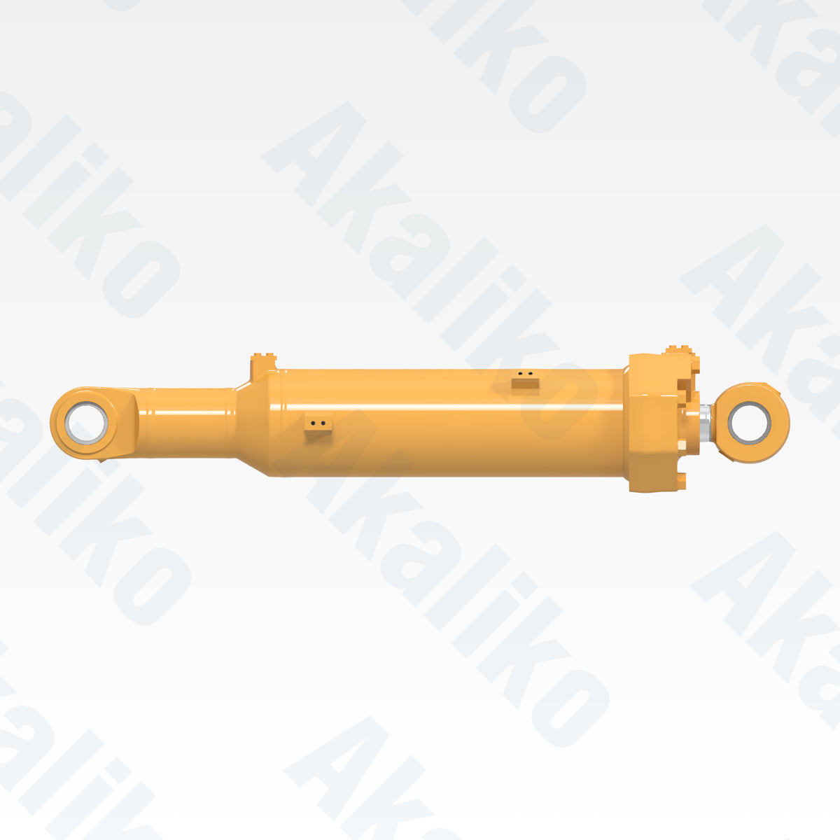 Side view of replacement ripper tilt hydraulic cylinder for Caterpillar D10T track dozer, OEM part number 4T-9977
