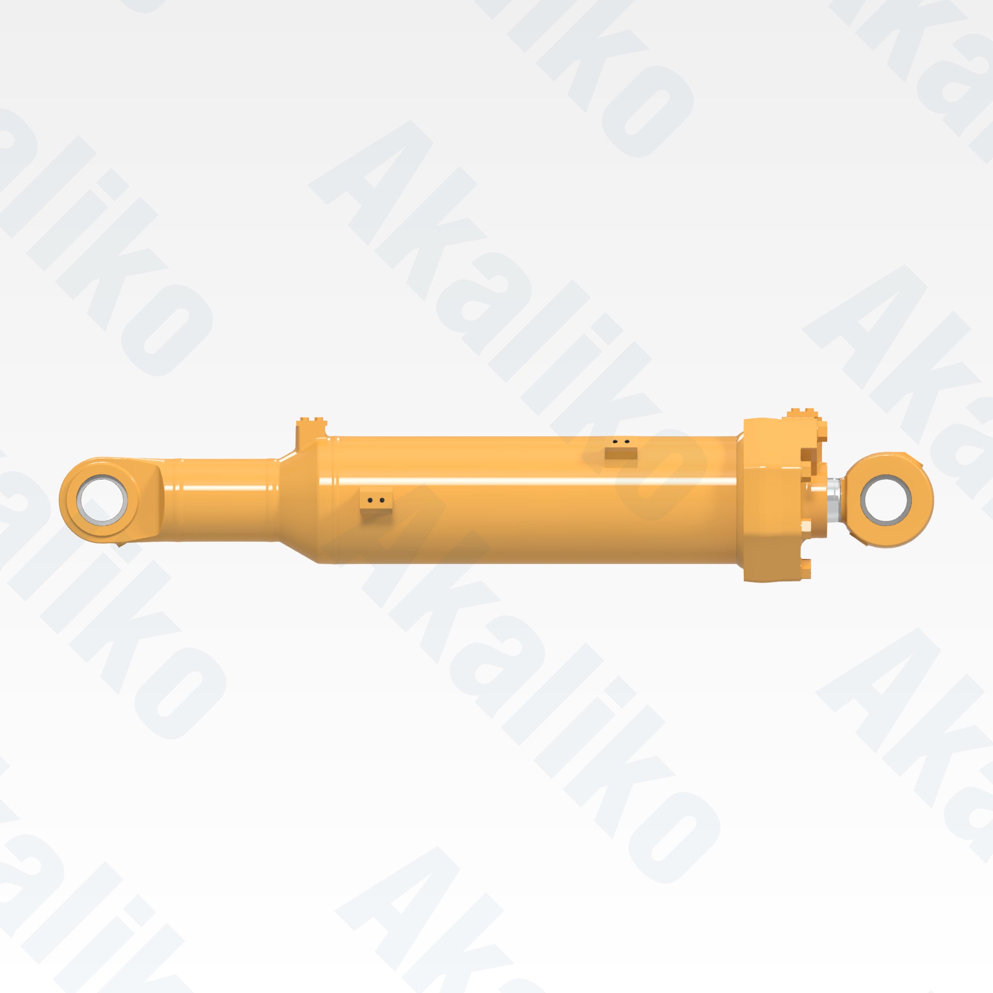 Side view of replacement ripper tilt hydraulic cylinder for Caterpillar D10T track dozer, OEM part number 4T-9977