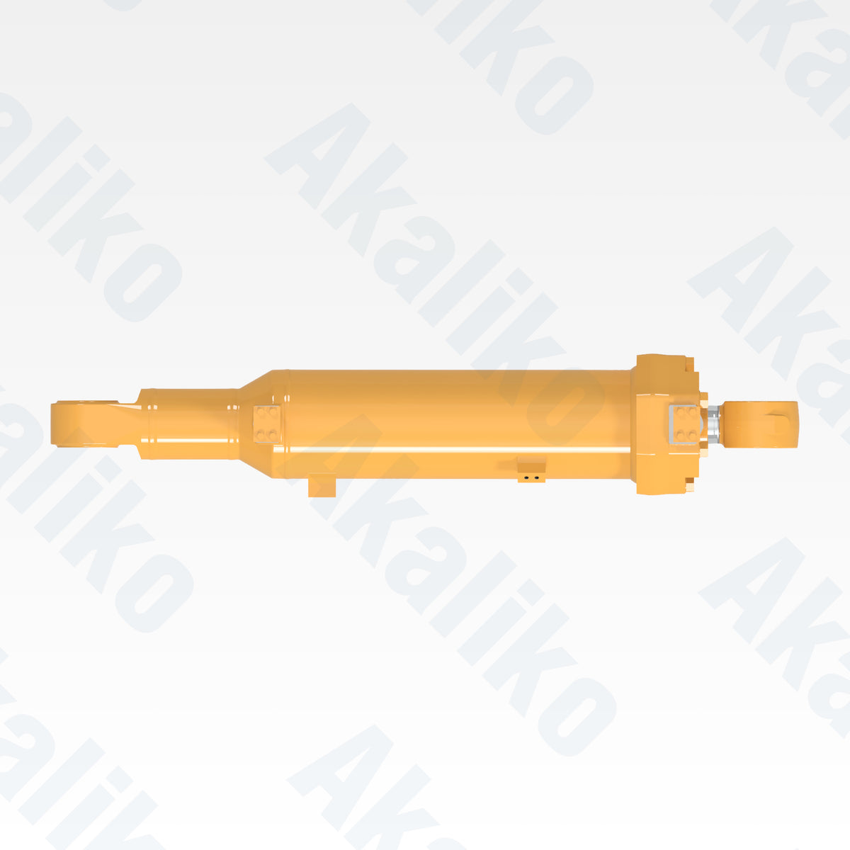 Top view of replacement ripper tilt hydraulic cylinder for Caterpillar D10T track dozer, OEM part number 4T-9977