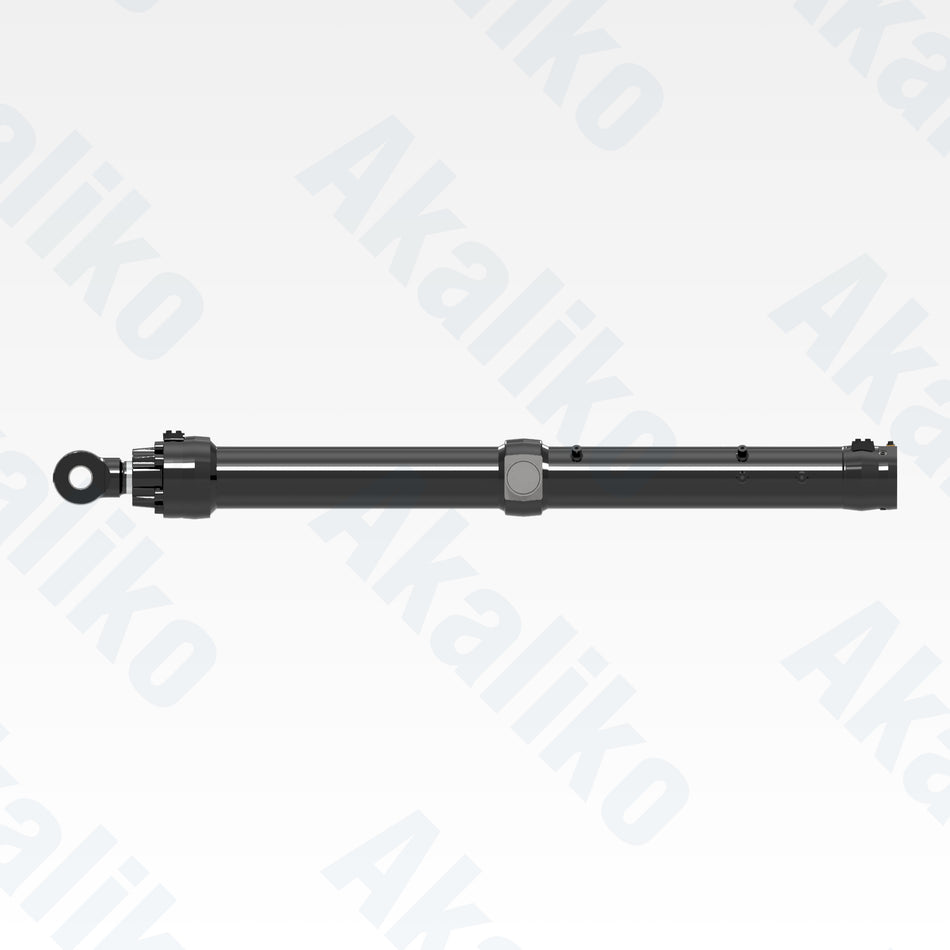 Side view of replacement blade lift hydraulic cylinder for Caterpillar D10T2 track dozer, OEM part number 588-0174