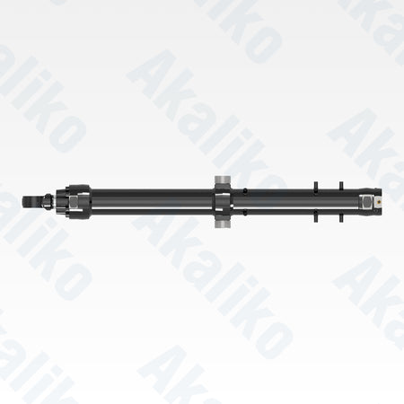 Top view of replacement blade lift hydraulic cylinder for Caterpillar D10T2 track dozer, OEM part number 588-0174