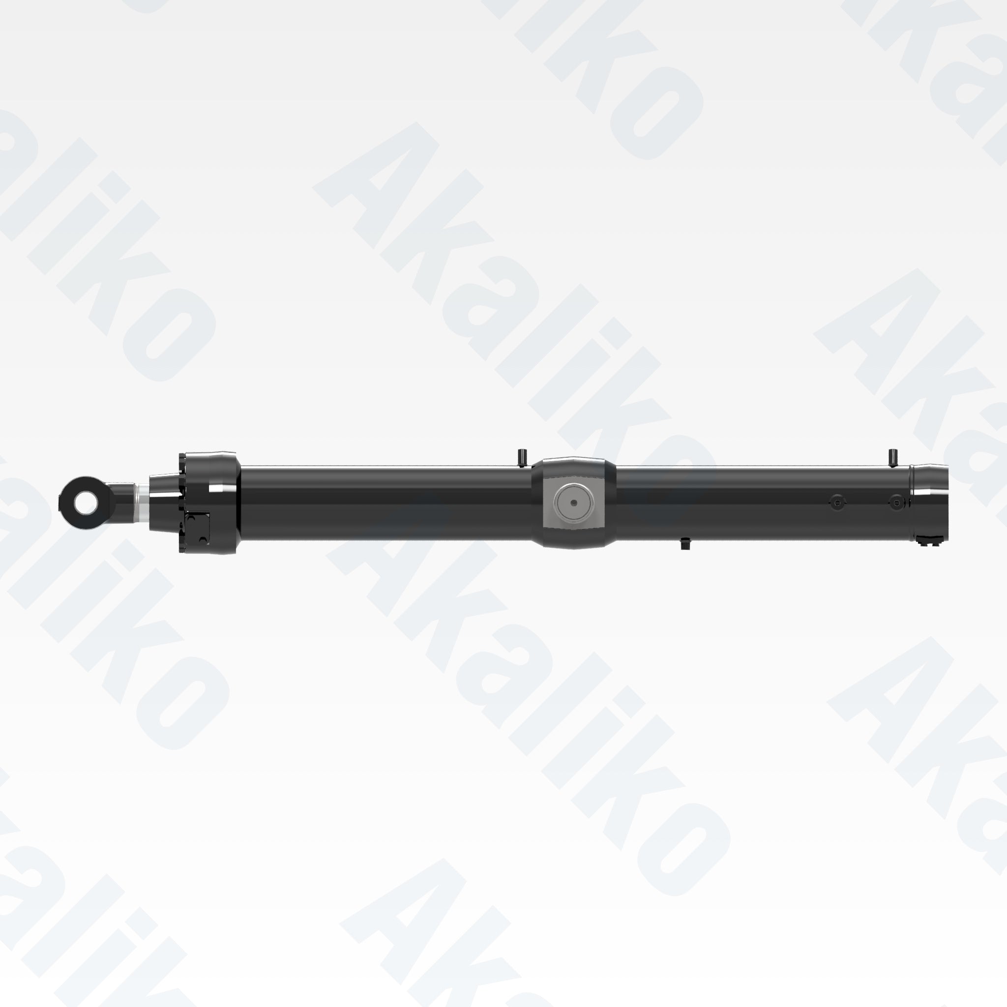 Side view of replacement blade lift hydraulic cylinder for Caterpillar D11 track loader, OEM part number 561-7981