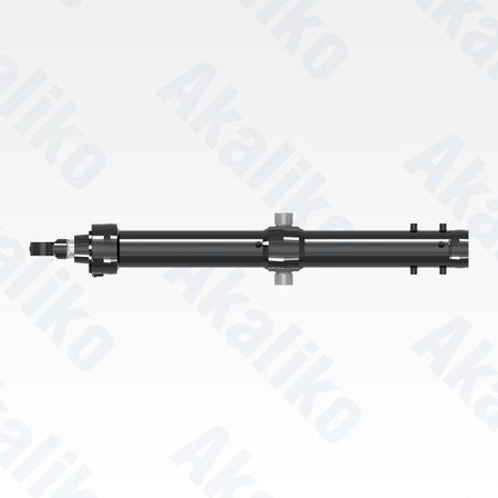 Top view of replacement blade lift hydraulic cylinder for Caterpillar D11 track loader, OEM part number 561-7981