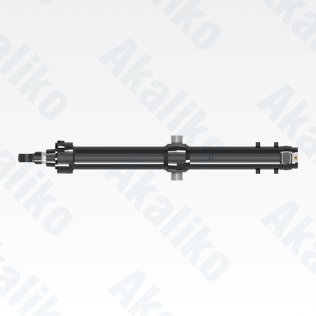 Top view of replacement blade lift hydraulic cylinder for Caterpillar D11 track loader, OEM part number 561-7983