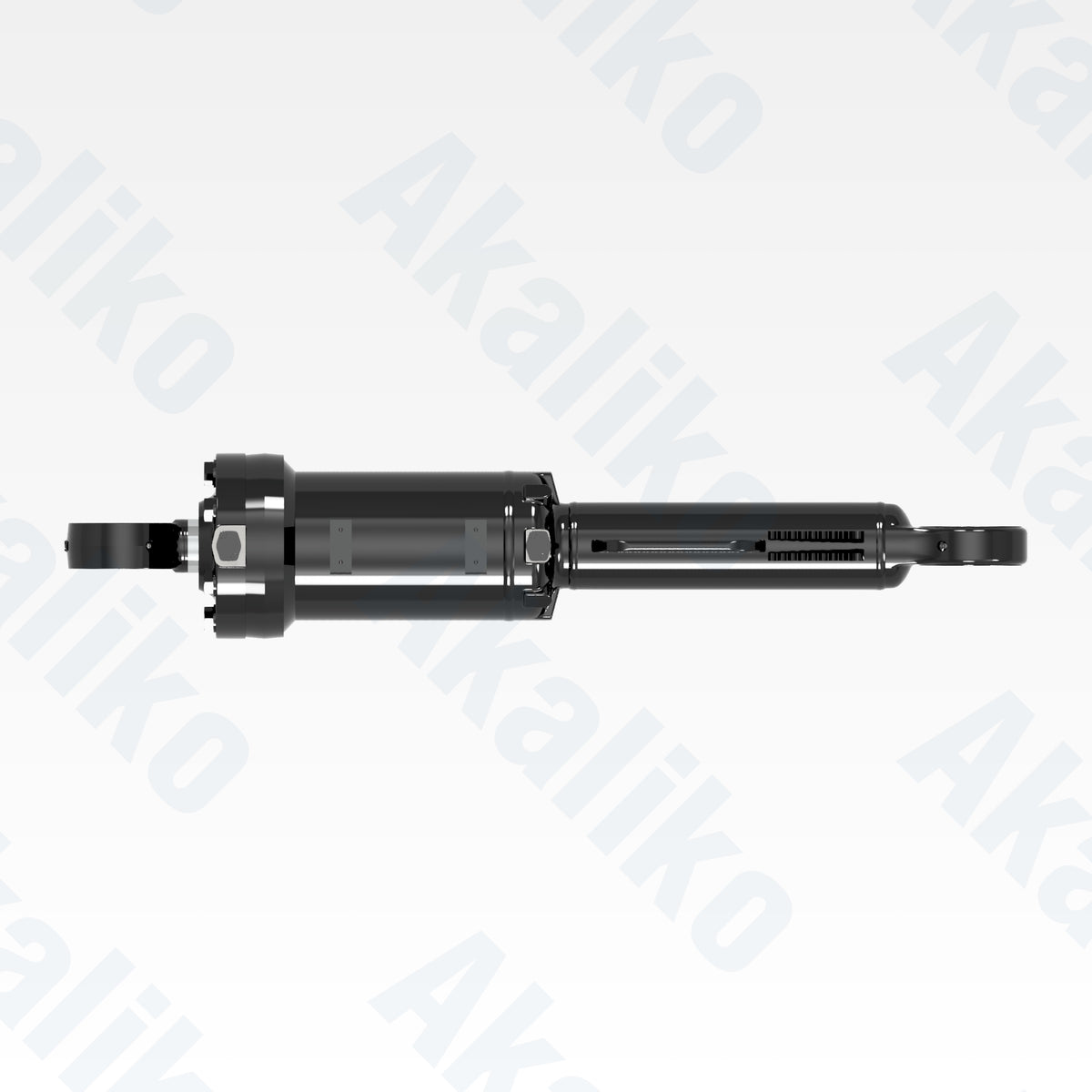 Top view of replacement blade tilt hydraulic cylinder for Caterpillar D11 track loader, OEM part number 527-5519
