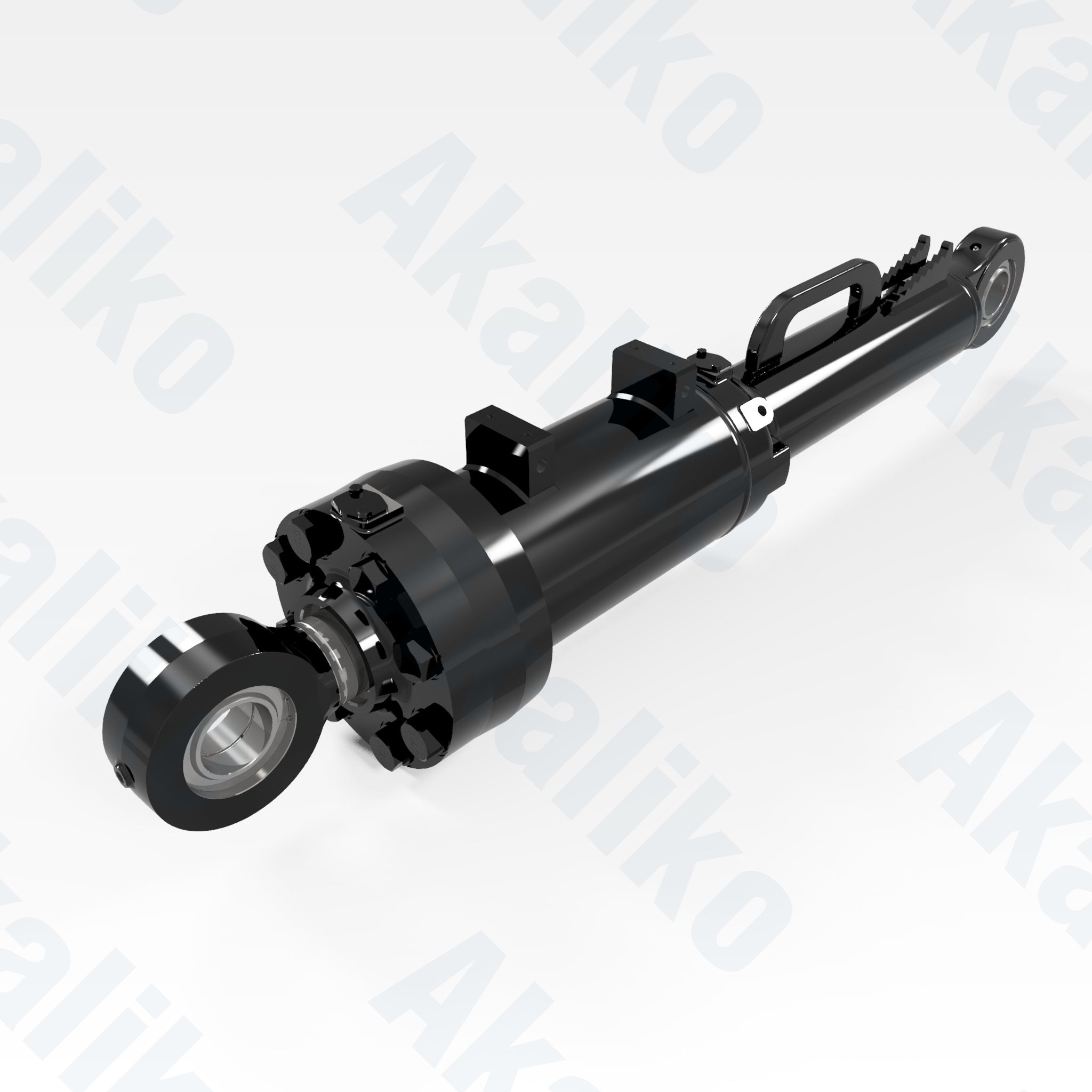 Replacement blade tilt hydraulic cylinder for Caterpillar D11 track loader, OEM part number 561-6915, aftermarket heavy equipment parts