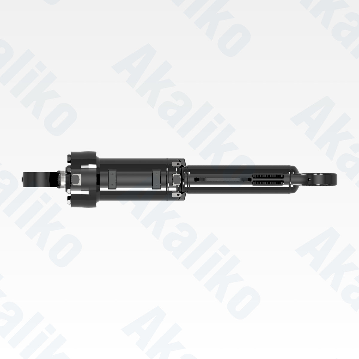 Top view of replacement blade tilt hydraulic cylinder for Caterpillar D11 track loader, OEM part number 561-6915