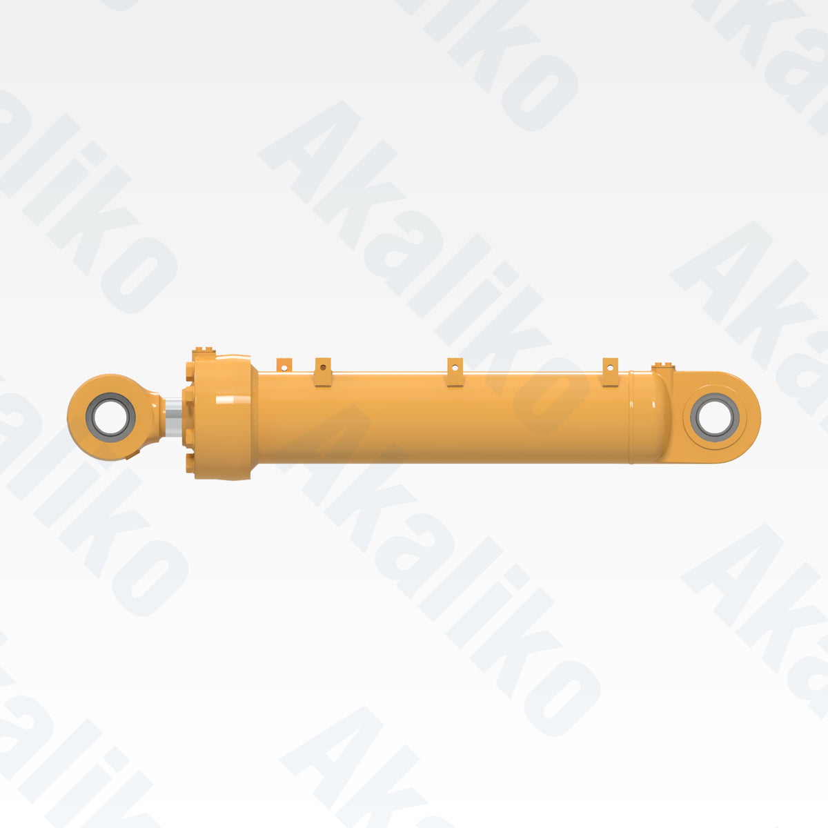 Side view of replacement blade tilt hydraulic cylinder for Caterpillar D11R track dozer, OEM part number 521-8421