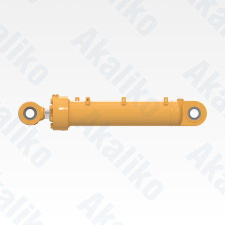 Side view of replacement blade tilt hydraulic cylinder for Caterpillar D11R track dozer, OEM part number 521-8421