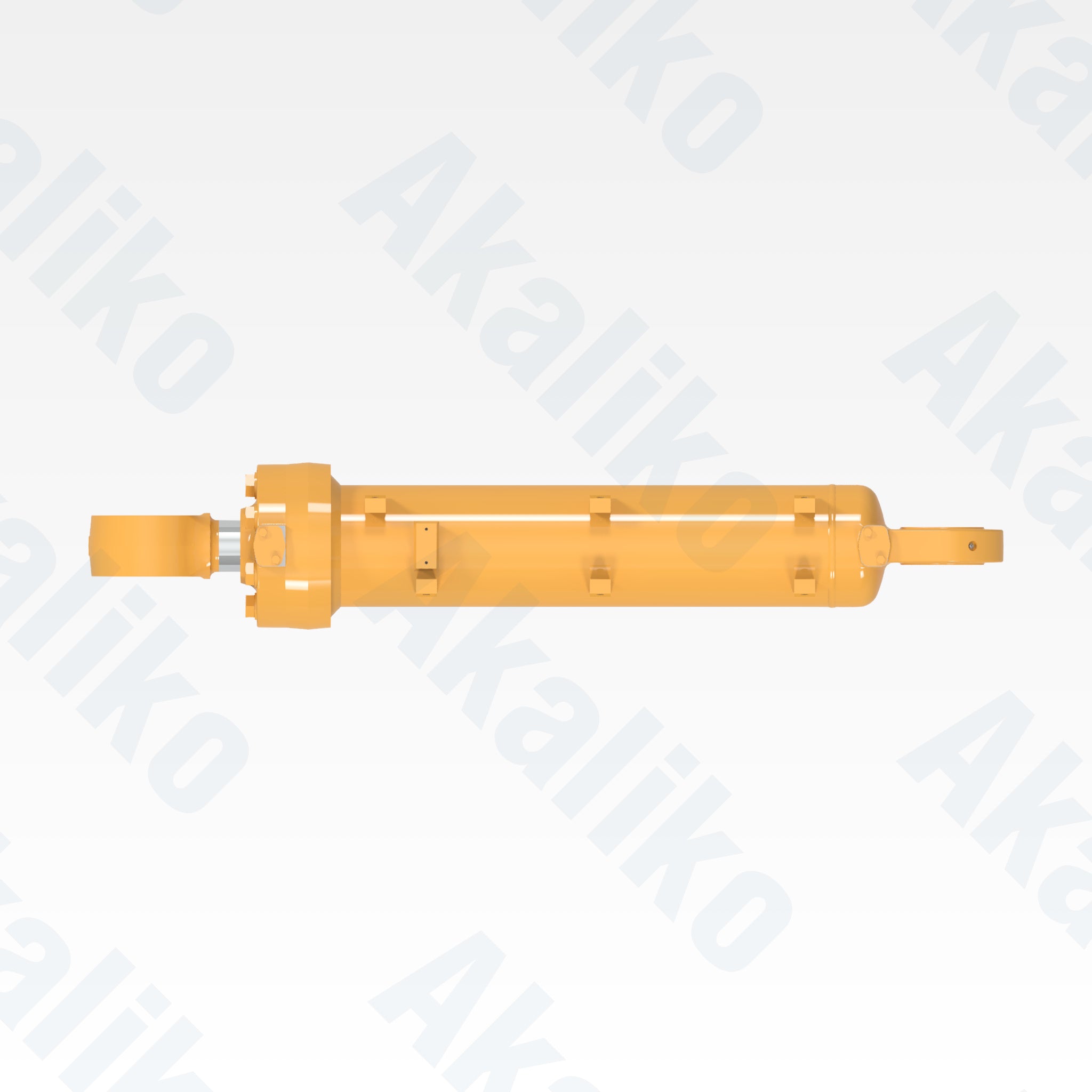 Top view of replacement blade tilt hydraulic cylinder for Caterpillar D11R track dozer, OEM part number 521-8421
