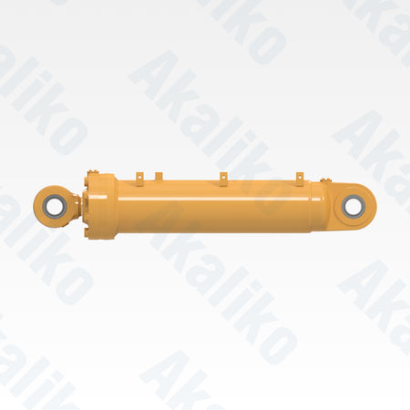 Side view of replacement blade tilt hydraulic cylinder for Caterpillar D11R track dozer, OEM part number 521-8422