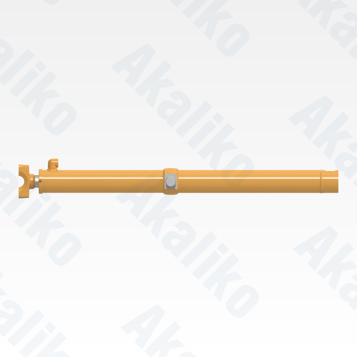 Side view of replacement blade lift hydraulic cylinder for Caterpillar D6R track loader, OEM part number 417-6242
