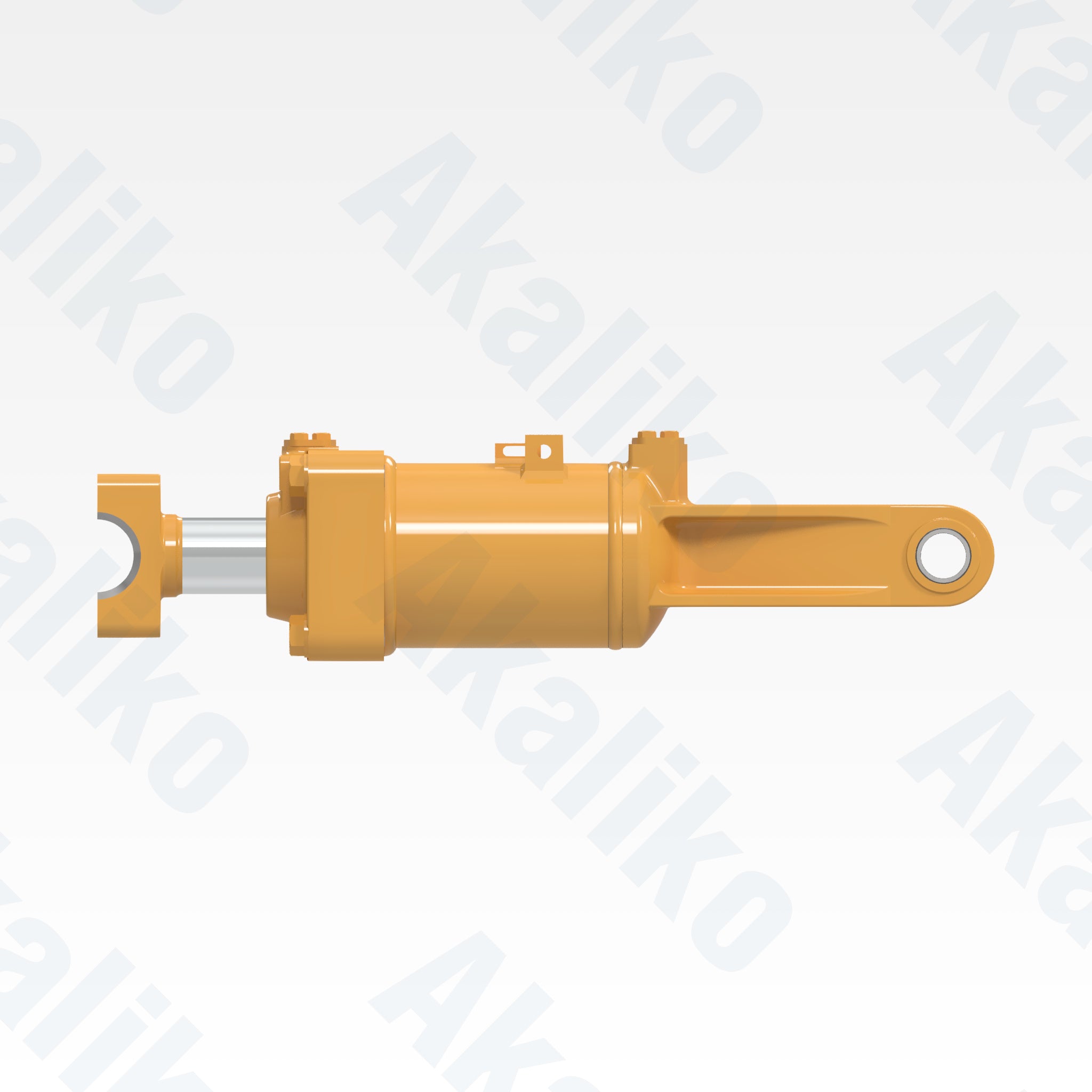 Side view of replacement blade tilt hydraulic cylinder for Caterpillar D6R track loader, OEM part number 233-9134