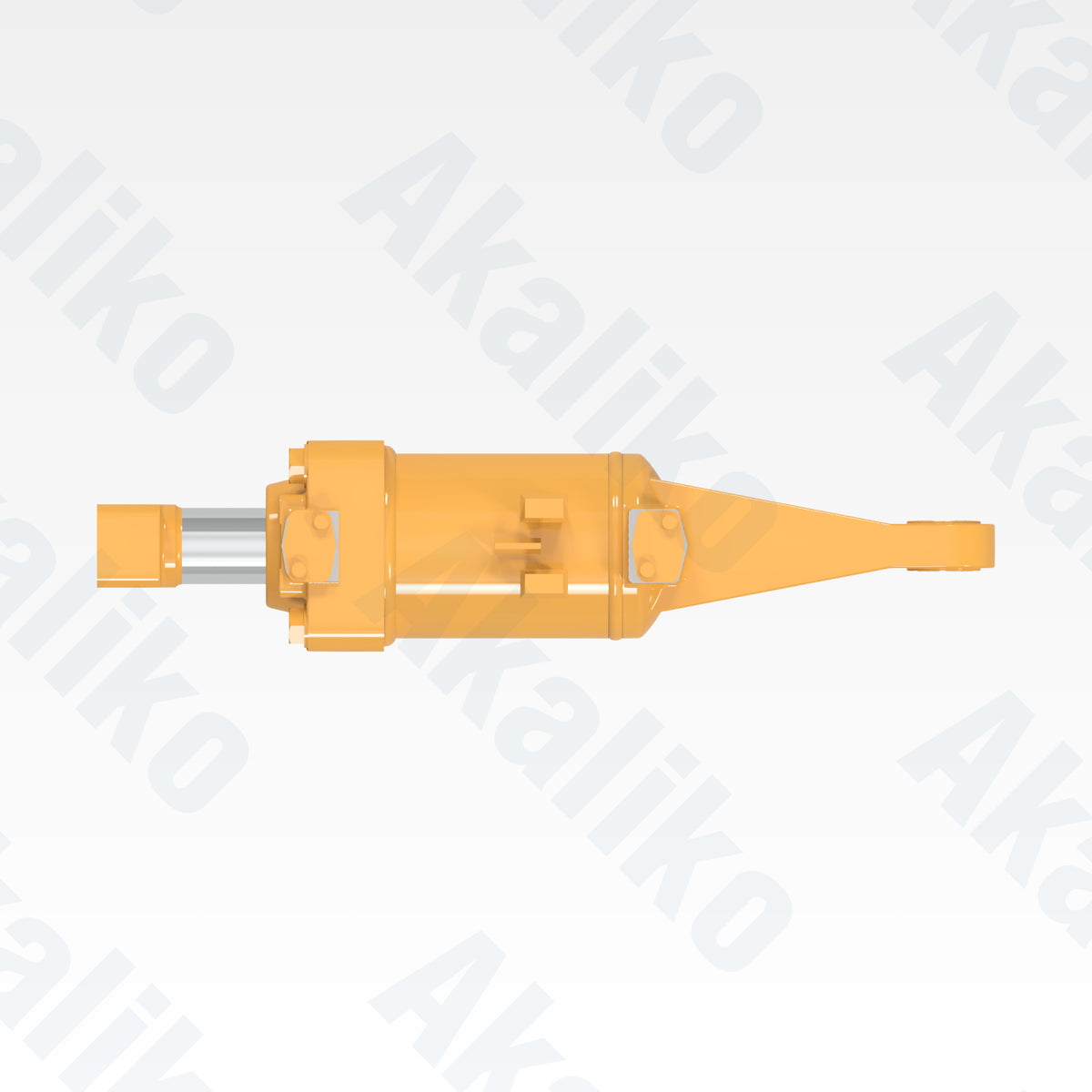 Top view of replacement blade tilt hydraulic cylinder for Caterpillar D6R track loader, OEM part number 233-9134