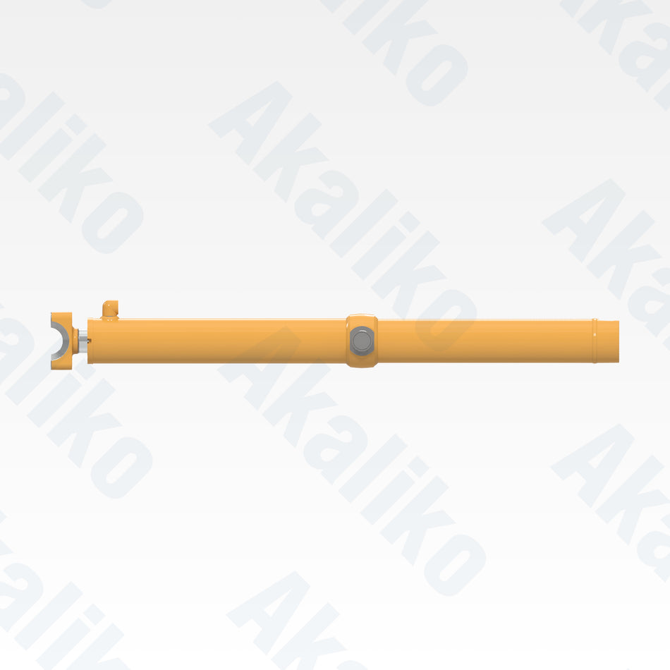 Side view of replacement blade lift hydraulic cylinder for Caterpillar D8R track loader, OEM part number 250-5861