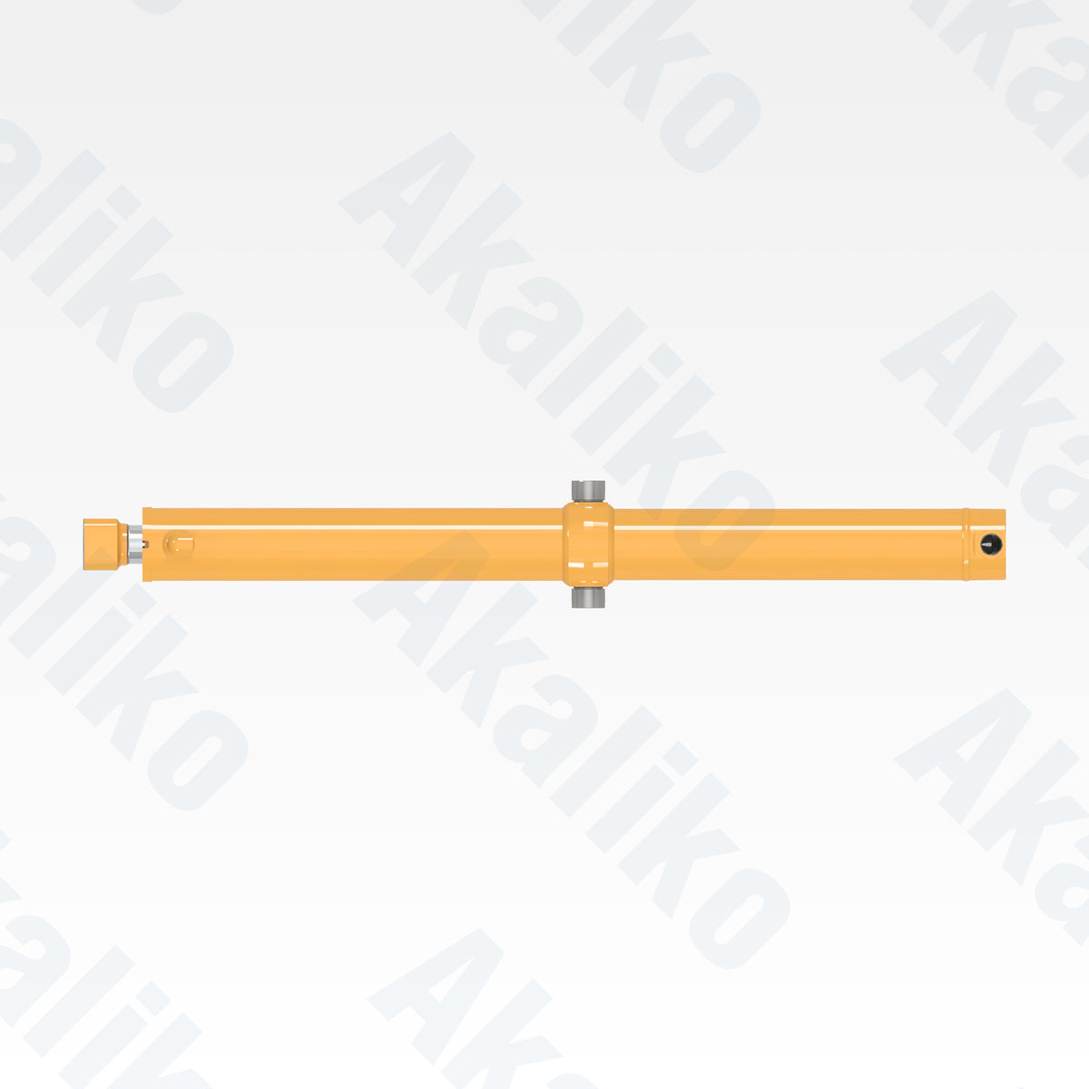 Top view of replacement blade lift hydraulic cylinder for Caterpillar D8R track loader, OEM part number 250-5861