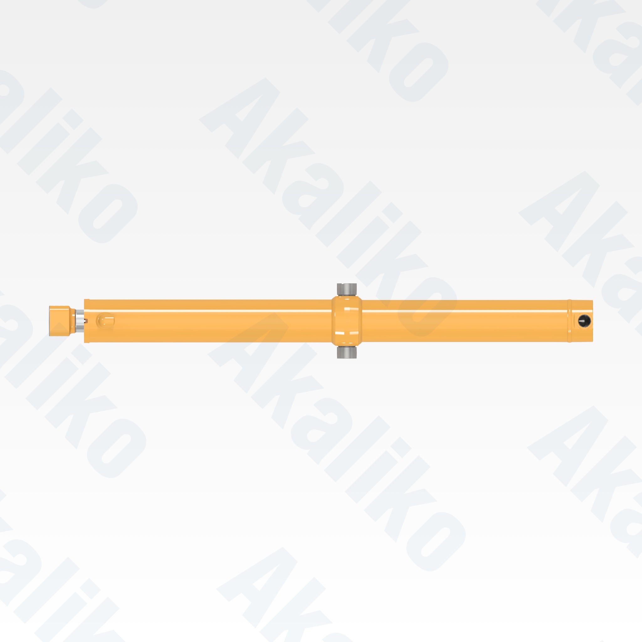 Top view of replacement blade lift hydraulic cylinder for Caterpillar D8R track loader, OEM part number 250-5861