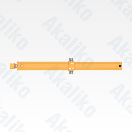 Top view of replacement blade lift hydraulic cylinder for Caterpillar D8R track loader, OEM part number 250-5861
