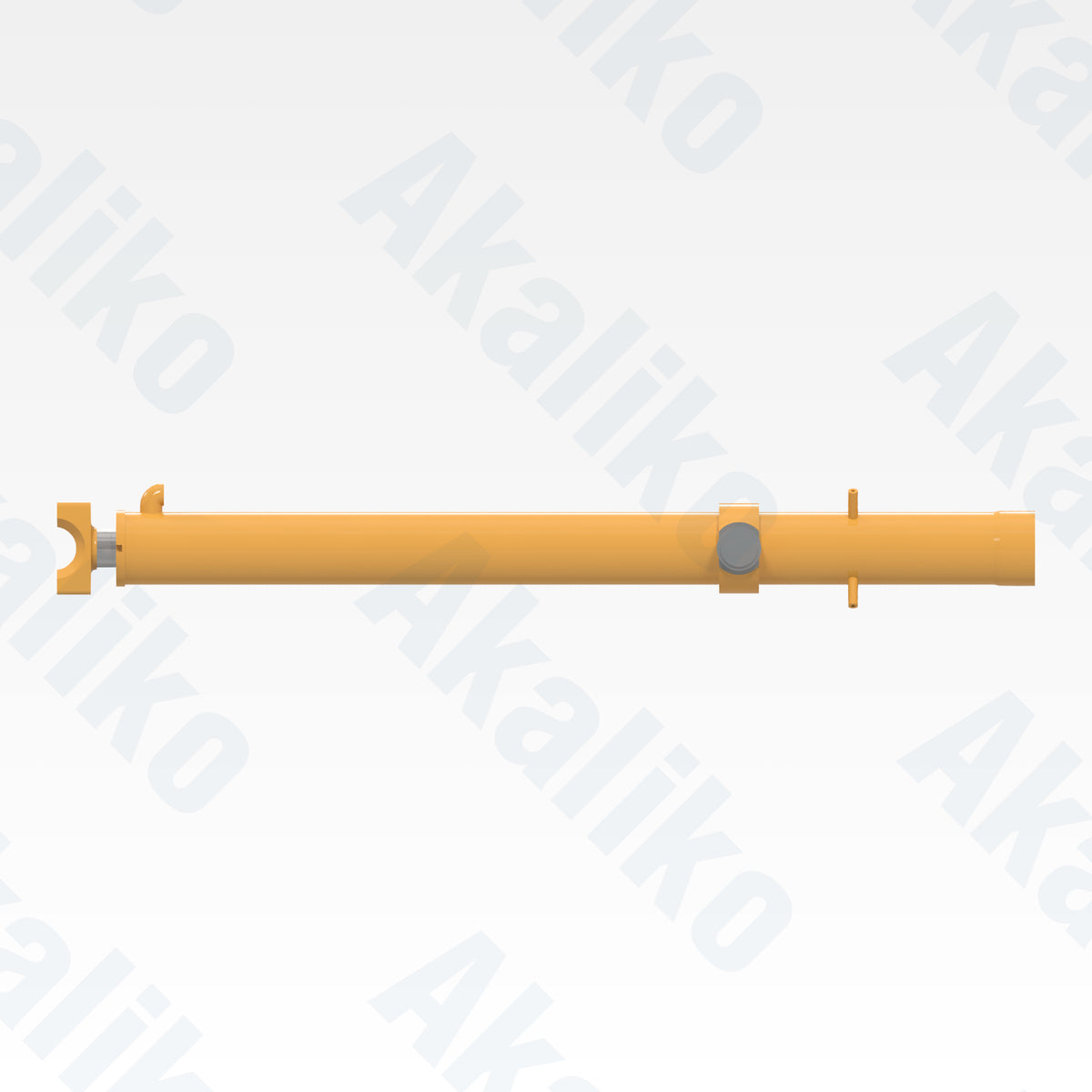 Side view of replacement blade lift hydraulic cylinder for Caterpillar D9 track loader, OEM part number 560-3756