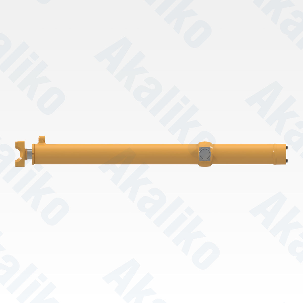 Side view of replacement blade lift hydraulic cylinder for Caterpillar D9R track loader, OEM part number 165-8633