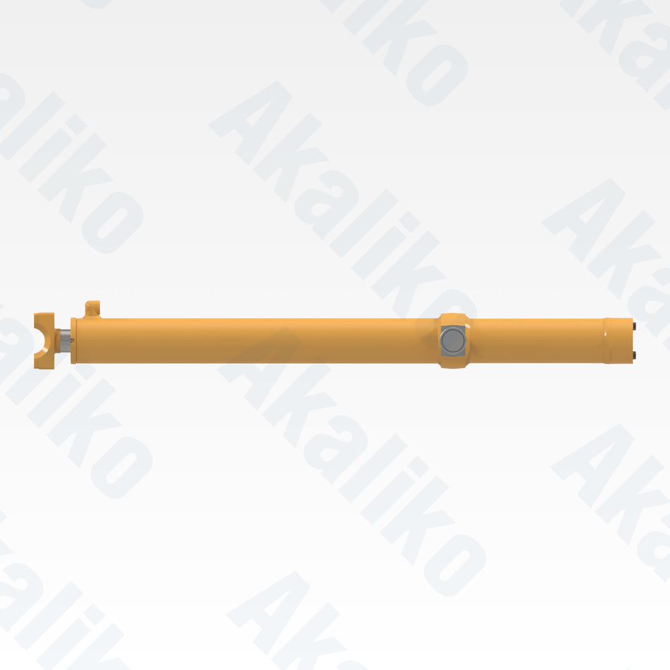 Side view of replacement blade lift hydraulic cylinder for Caterpillar D9R track loader, OEM part number 165-8633