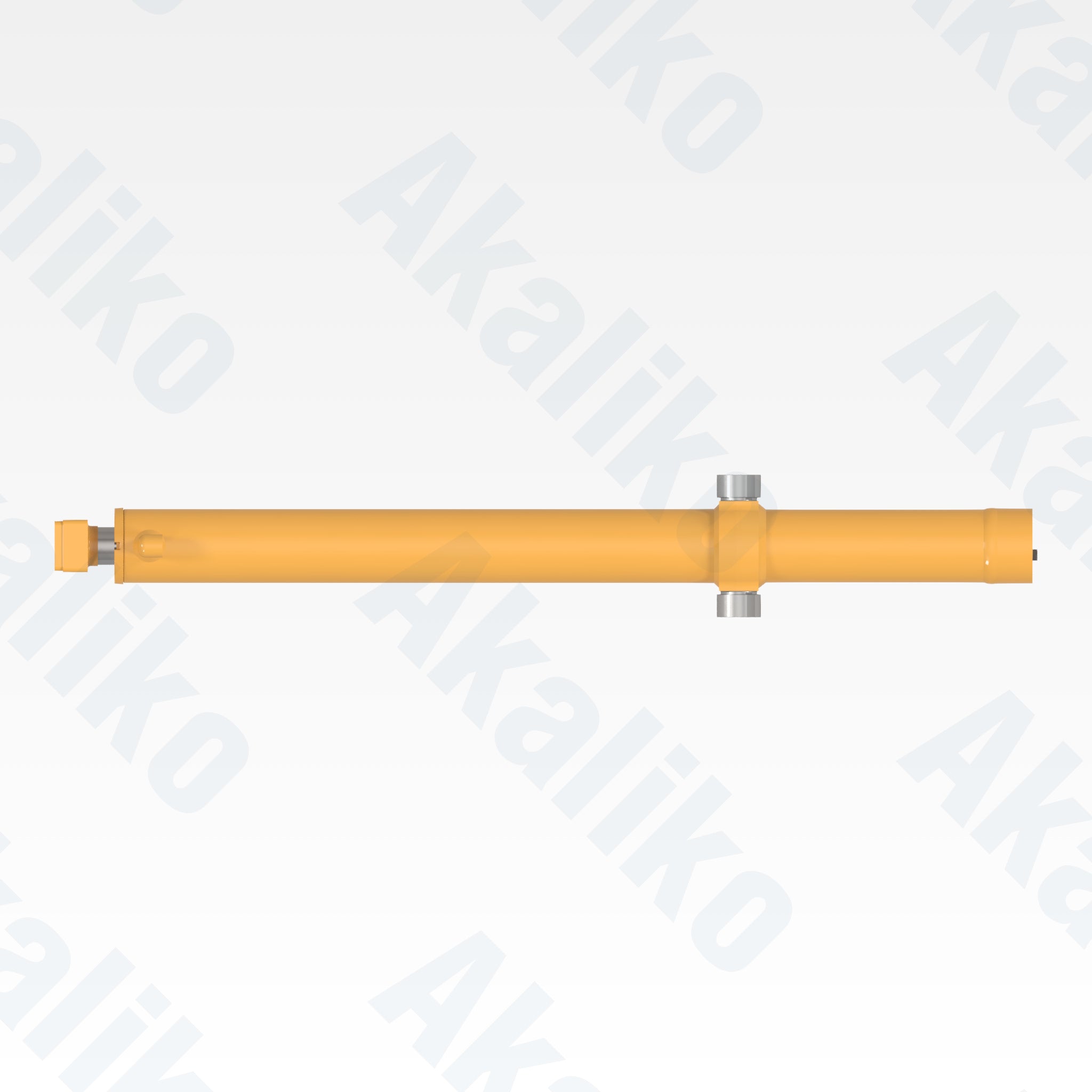 Top view of replacement blade lift hydraulic cylinder for Caterpillar D9R track loader, OEM part number 165-8633