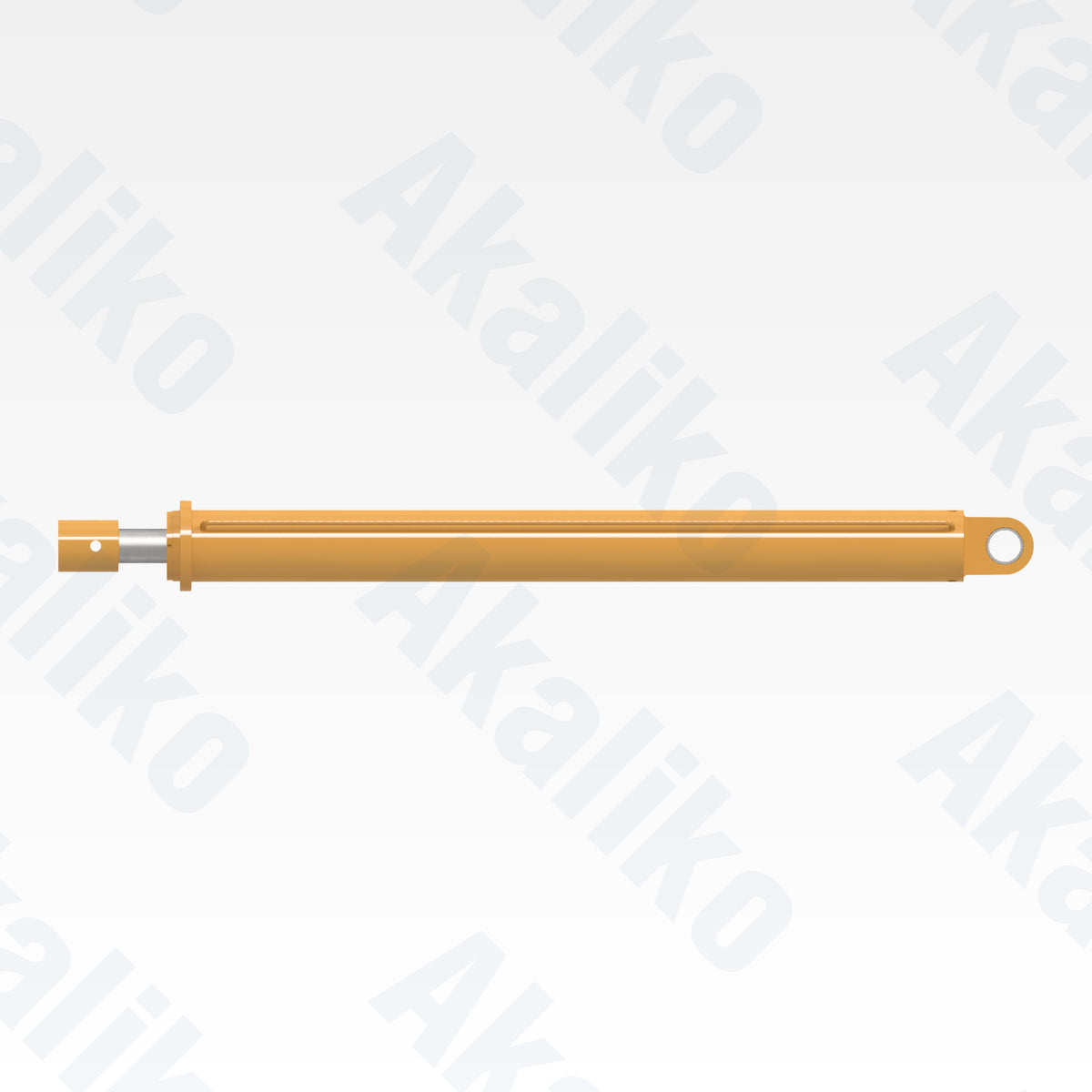 Side view of replacement jack leveling hydraulic cylinder for Caterpillar MD6250 rotary drill, OEM part number 475-0582