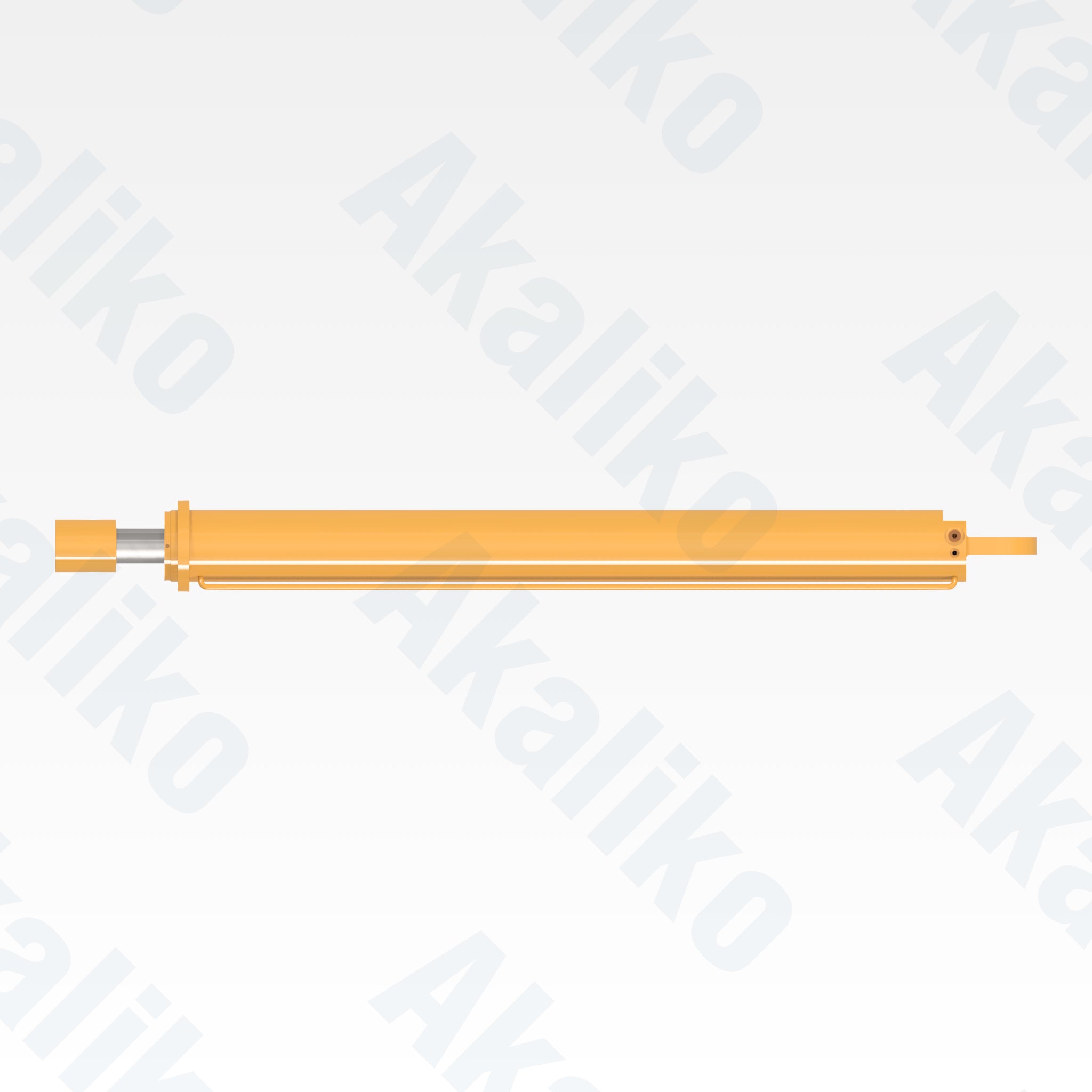 Top view of replacement jack leveling hydraulic cylinder for Caterpillar MD6250 rotary drill, OEM part number 475-0582