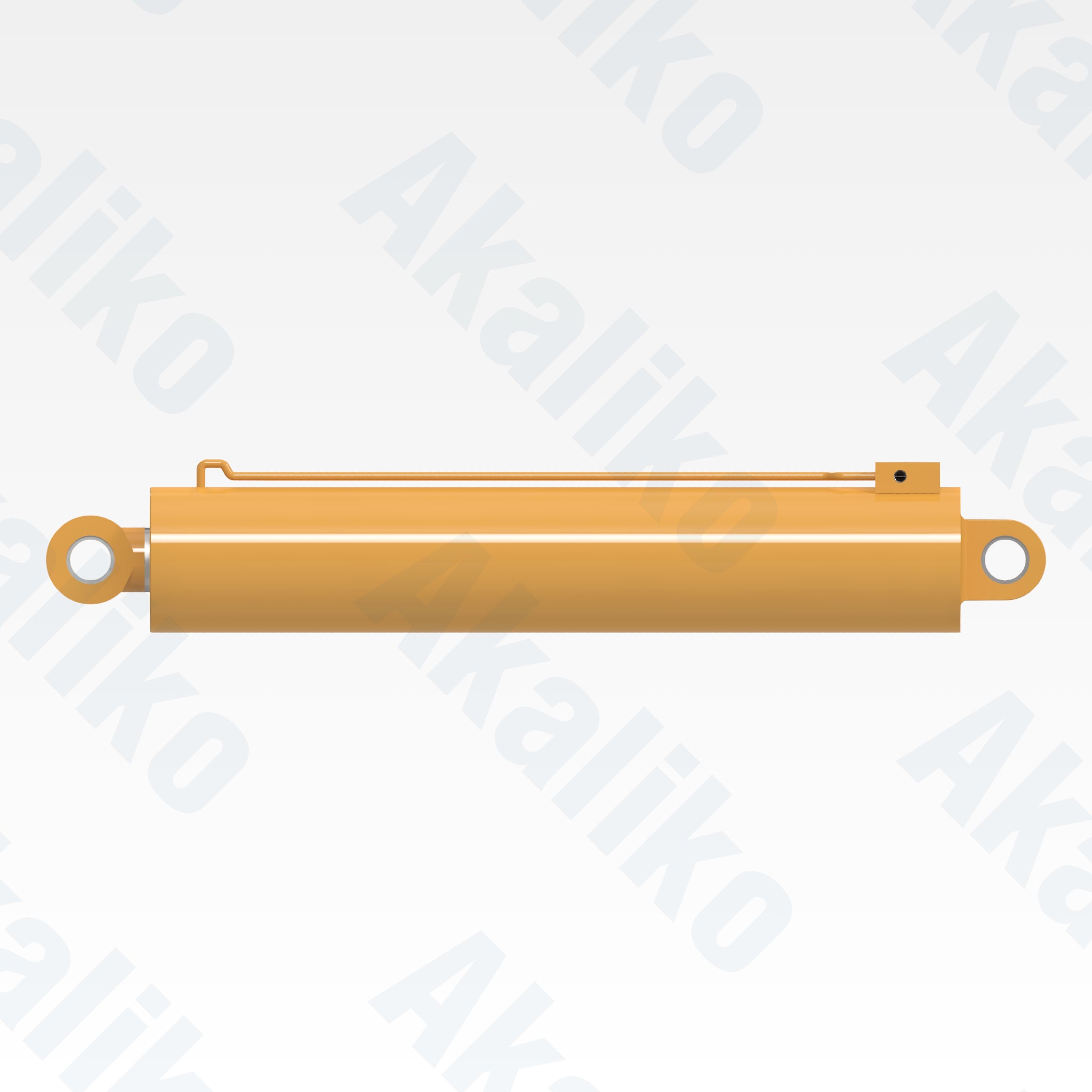 Side view of replacement mast raise hydraulic cylinder for Caterpillar MD6250 rotary drill, OEM part number 518-7837