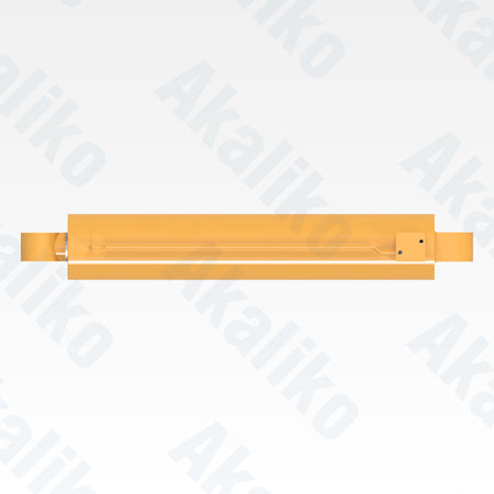 Top view of replacement mast raise hydraulic cylinder for Caterpillar MD6250 rotary drill, OEM part number 518-7837