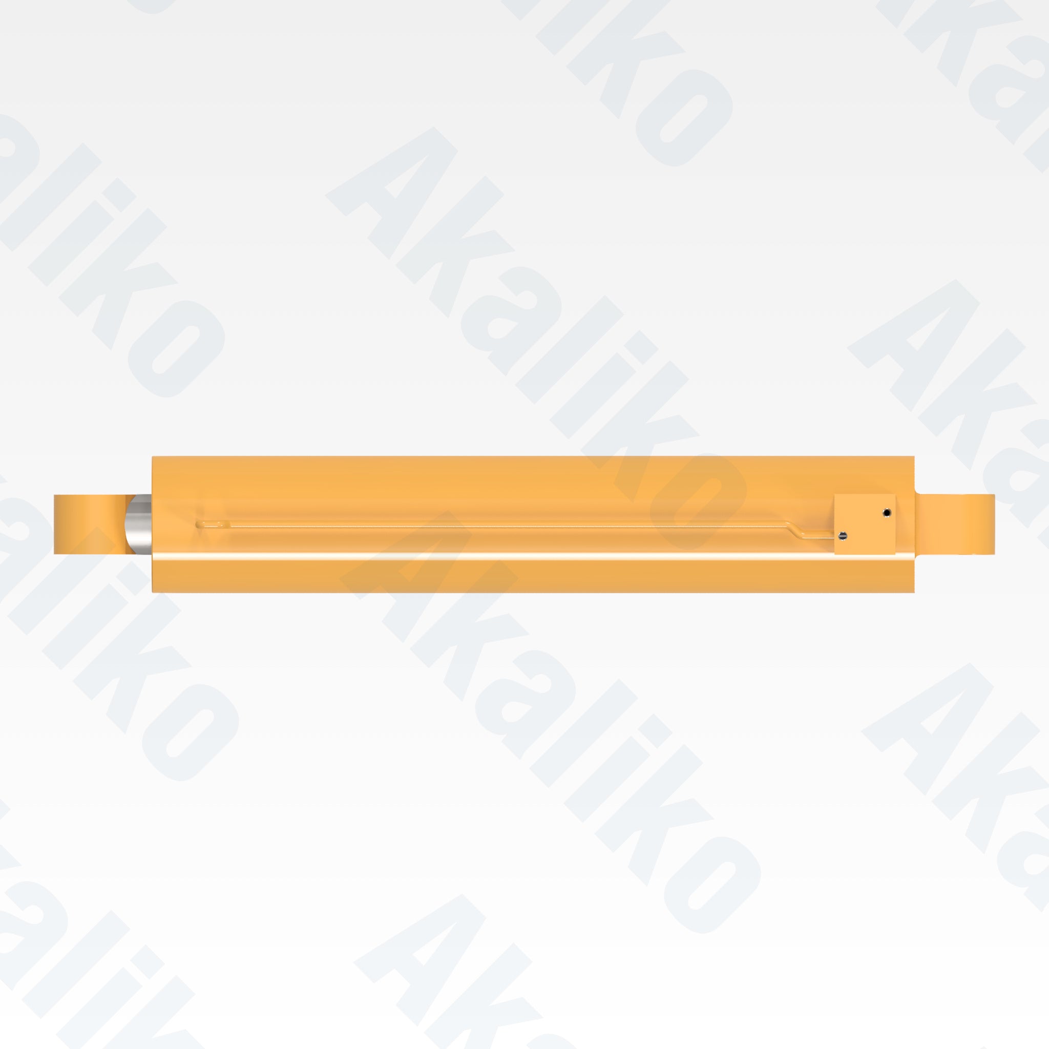 Top view of replacement rear jack hydraulic cylinder for Caterpillar MD6250 rotary drill, OEM part number 447-2670