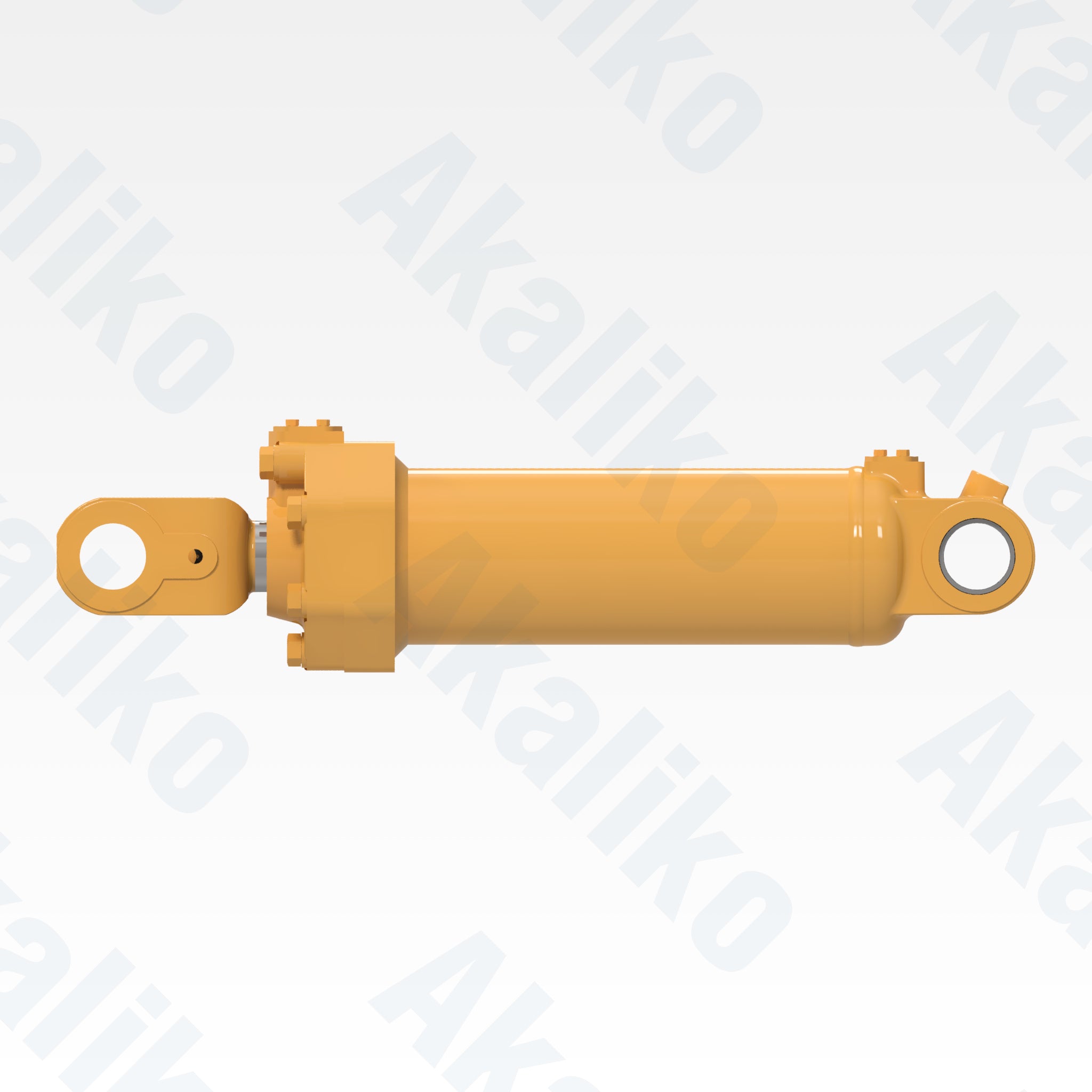 Side view of replacement lift hydraulic cylinder for Caterpillar R1300 underground loader, OEM part number 154-6907