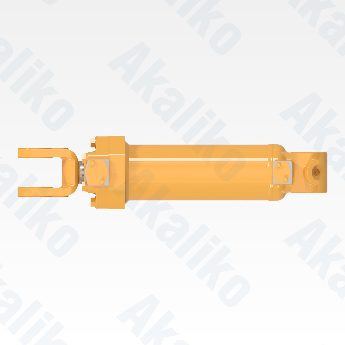 Top view of replacement lift hydraulic cylinder for Caterpillar R1300 underground loader, OEM part number 154-6907