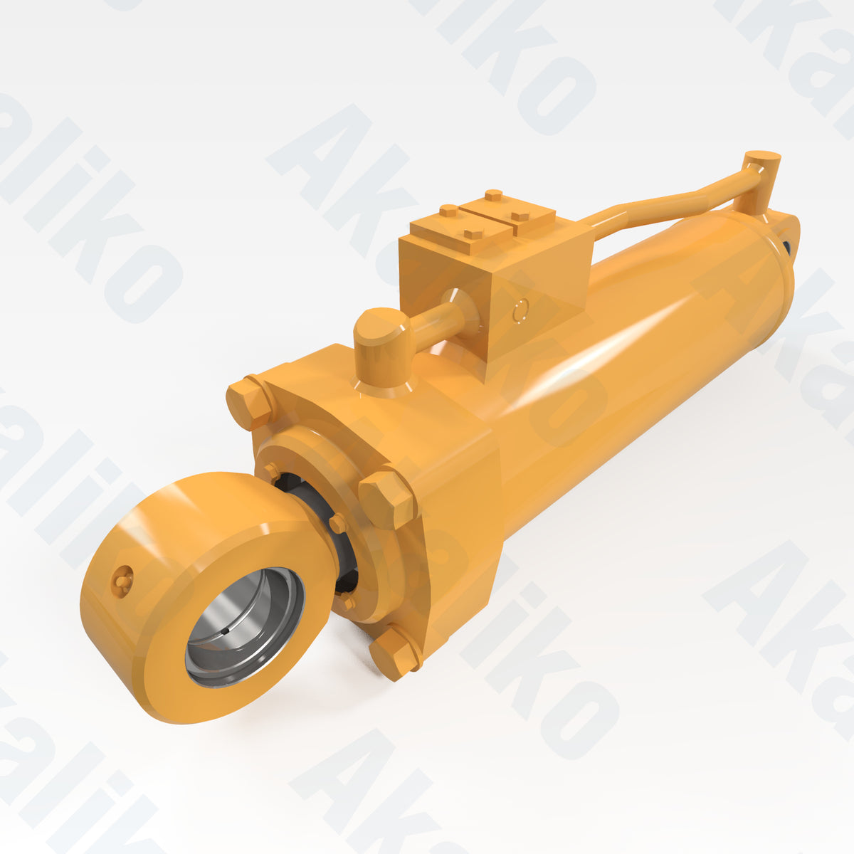 Replacement steering hydraulic cylinder for Caterpillar R1300 underground loader, OEM part number 155-4539, aftermarket heavy equipment parts
