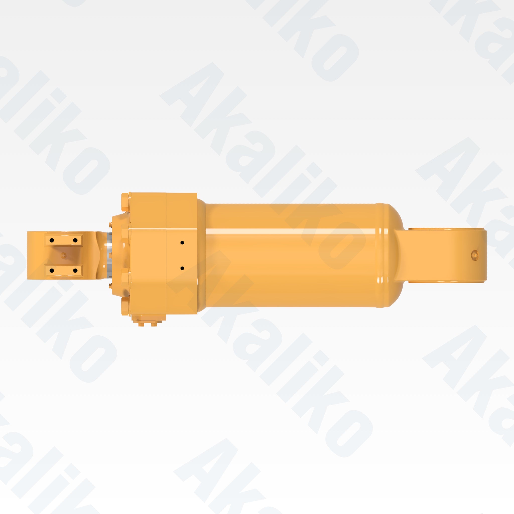 Top view of replacement tilt hydraulic cylinder for Caterpillar R1300 underground loader, OEM part number 154-6904