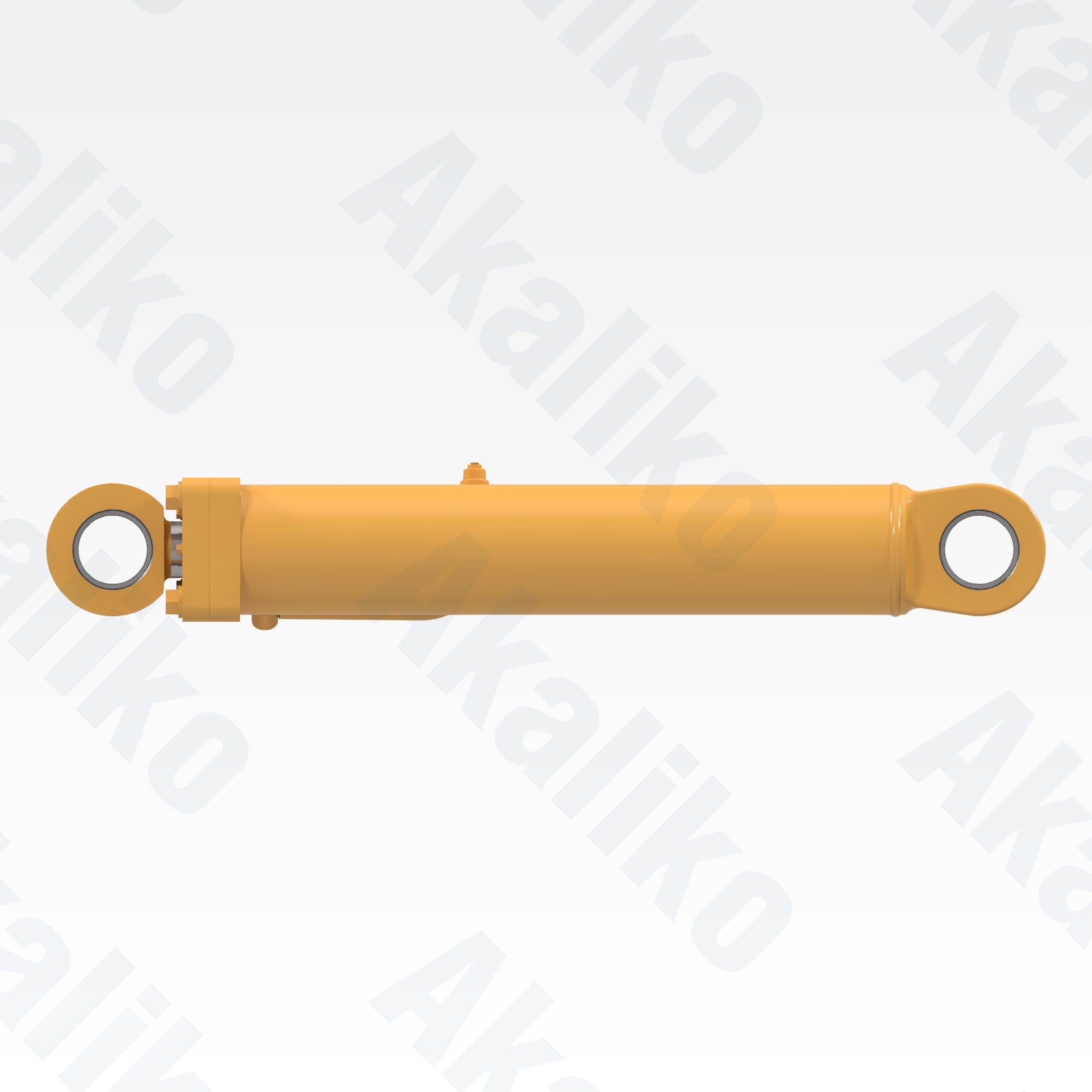 Side view of replacement steering hydraulic cylinder for Caterpillar R2900 underground loader, OEM part number 173-9477