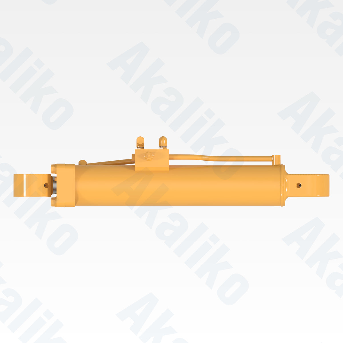 Top view of replacement steering hydraulic cylinder for Caterpillar R2900 underground loader, OEM part number 173-9477