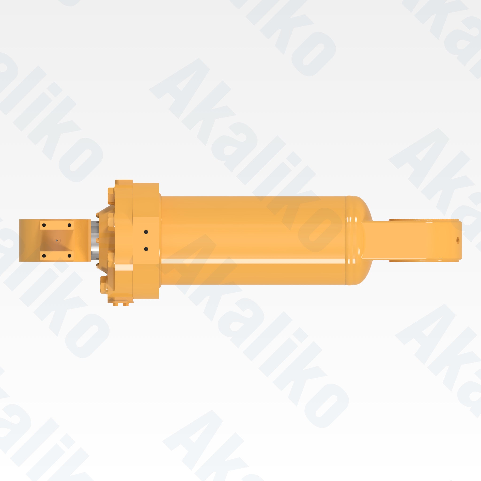 Top view of replacement tilt hydraulic cylinder for Caterpillar R2900 underground loader, OEM part number 174-4700