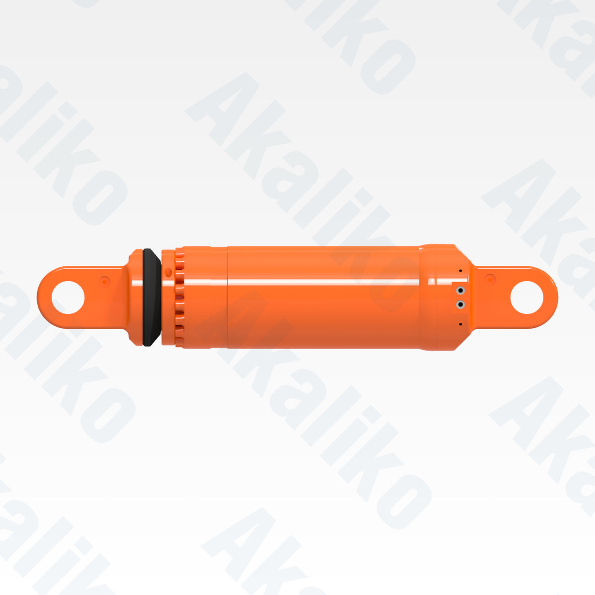 Side view of replacement front suspension hydraulic cylinder for Hitachi EH1700-3 dump truck, OEM part number E12667318