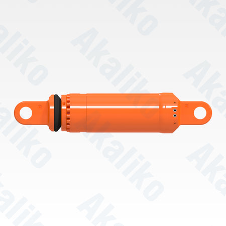 Side view of replacement front suspension hydraulic cylinder for Hitachi EH1700-3 dump truck, OEM part number E12667318