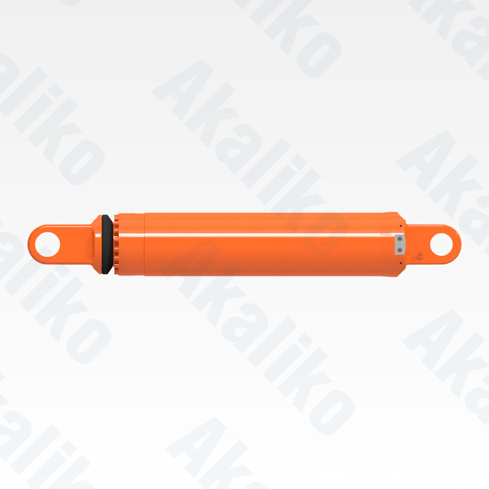 Side view of replacement front suspension hydraulic cylinder for Hitachi EH4000AC-3 dump truck, OEM part number 4708921