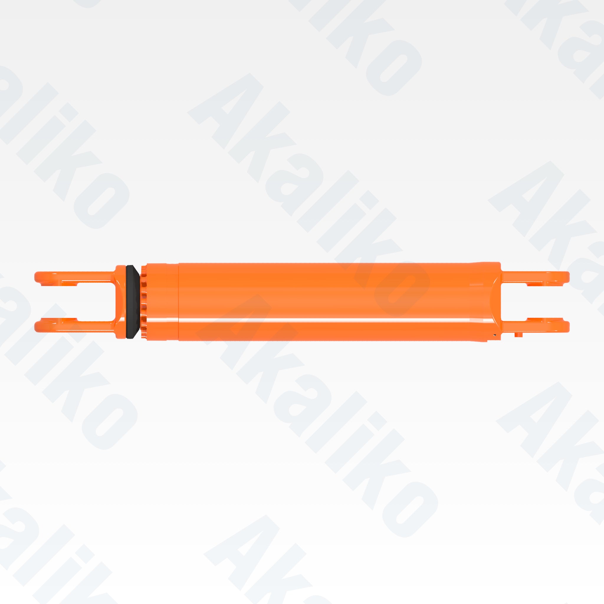 Top view of replacement front suspension hydraulic cylinder for Hitachi EH4000AC-3 dump truck, OEM part number 4708921