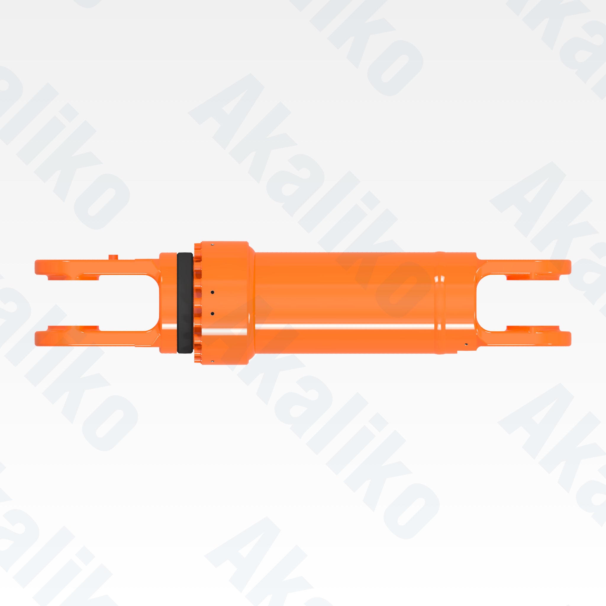 Top view of replacement rear suspension hydraulic cylinder for Hitachi EH4000AC-3 dump truck, OEM part number 4715879