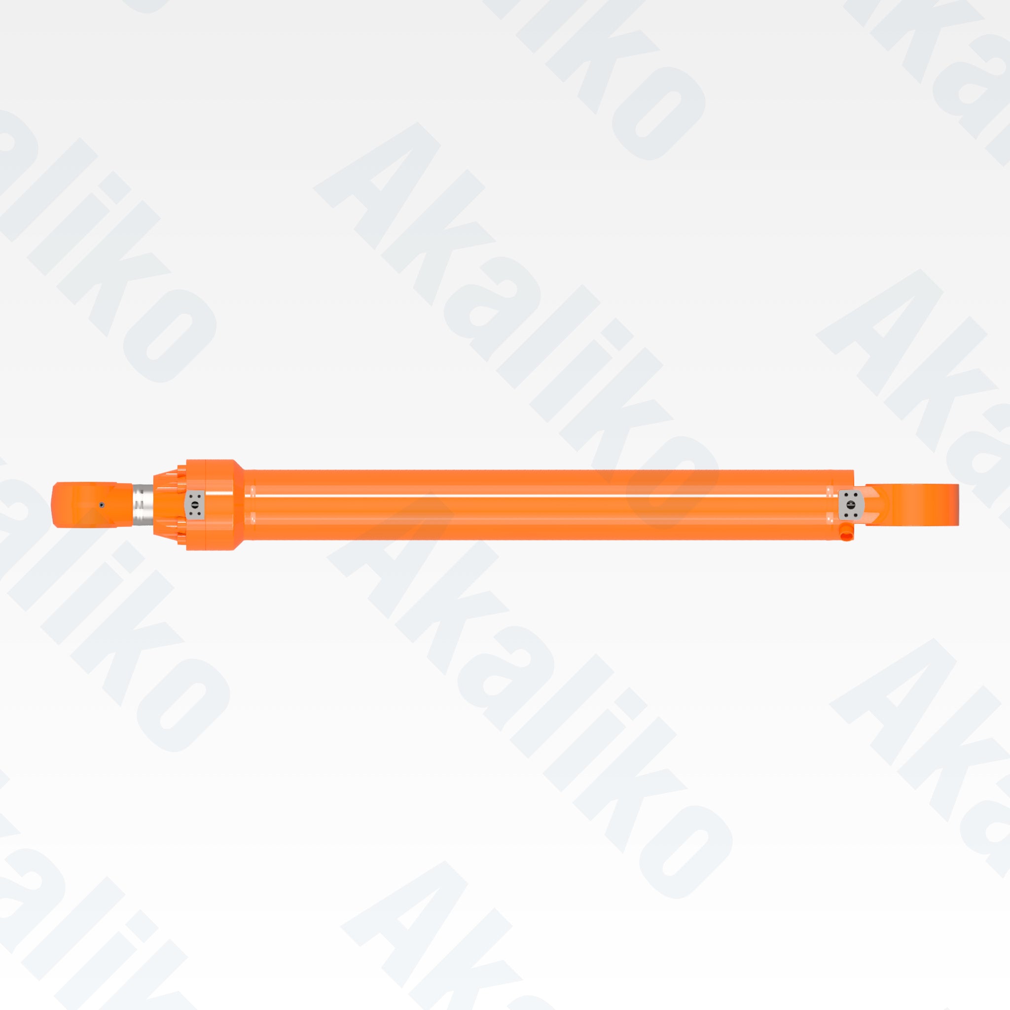 Top view of replacement boom hydraulic cylinder for Hitachi EX1200-6 excavator, OEM part number 4682480