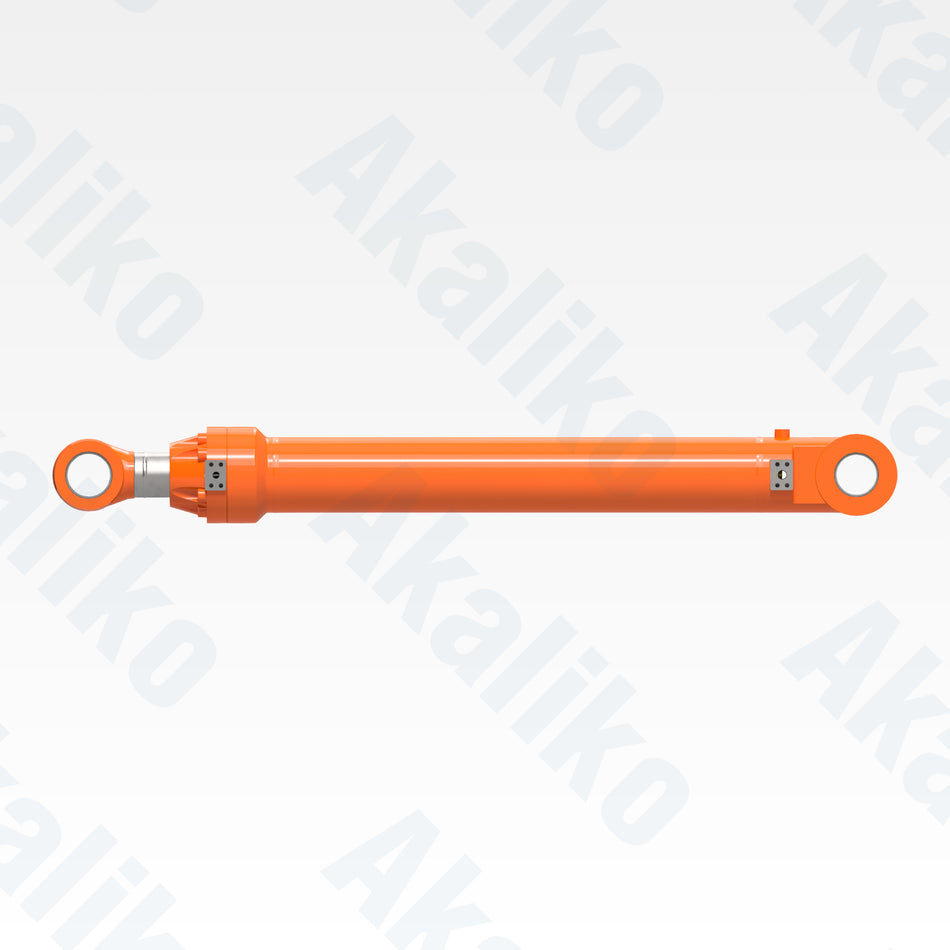 Side view of replacement bucket hydraulic cylinder for Hitachi EX1200-6 excavator, OEM part number 4450651
