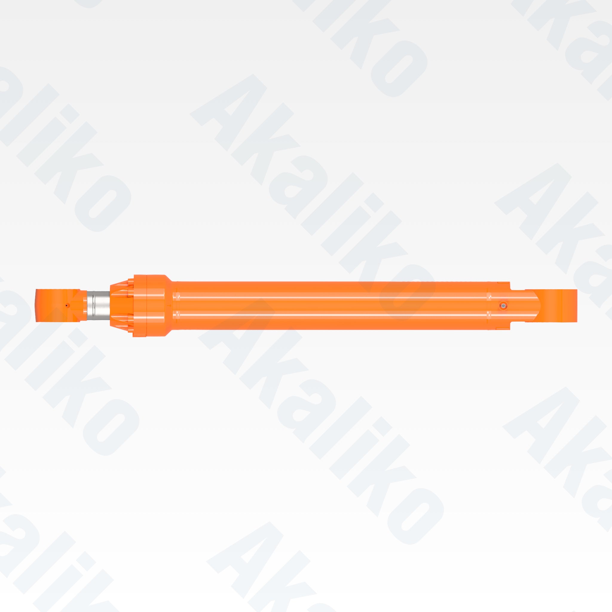 Top view of replacement bucket hydraulic cylinder for Hitachi EX1200-6 excavator, OEM part number 4450651