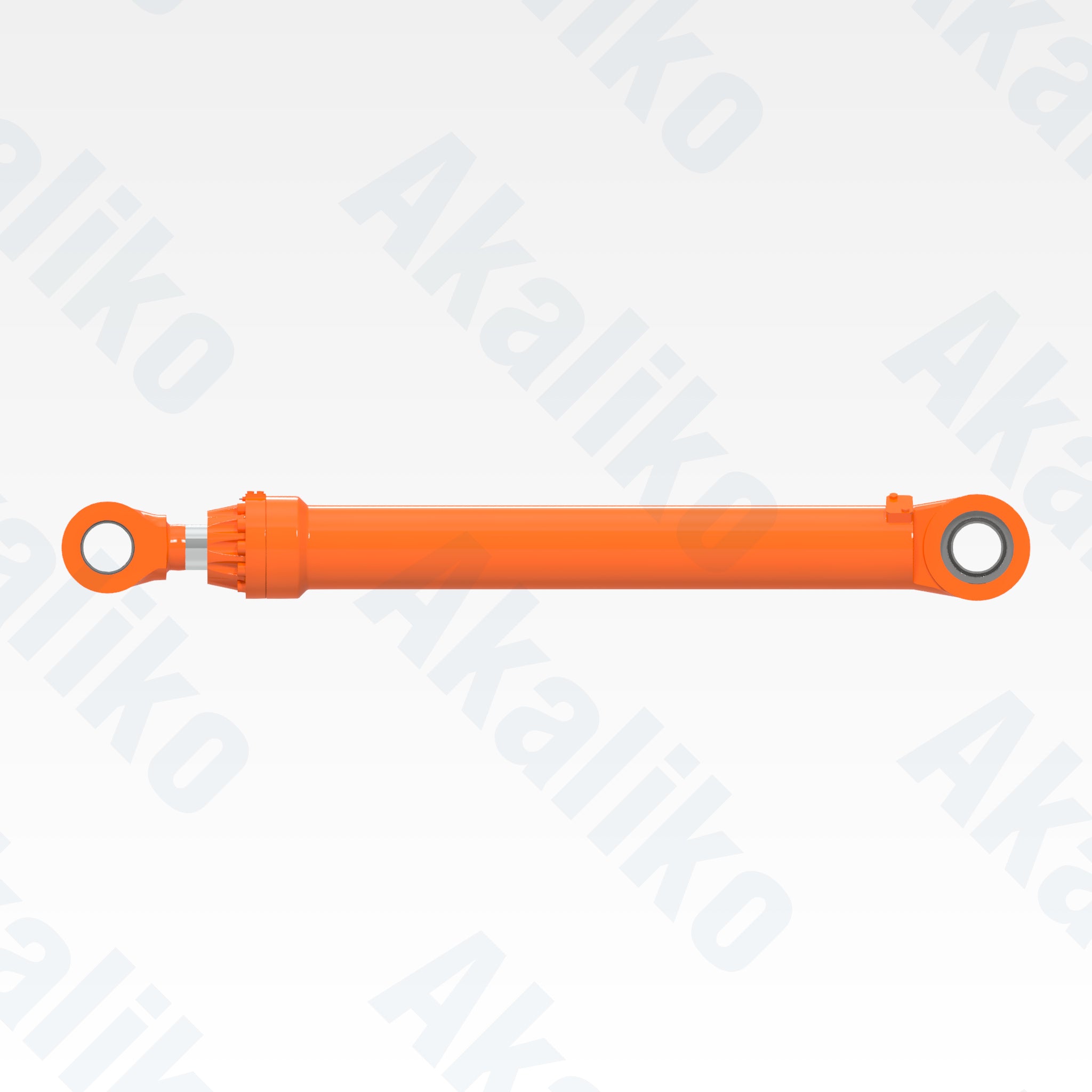 Side view of replacement arm hydraulic cylinder for Hitachi EX1900-6 excavator, OEM part number 4456955