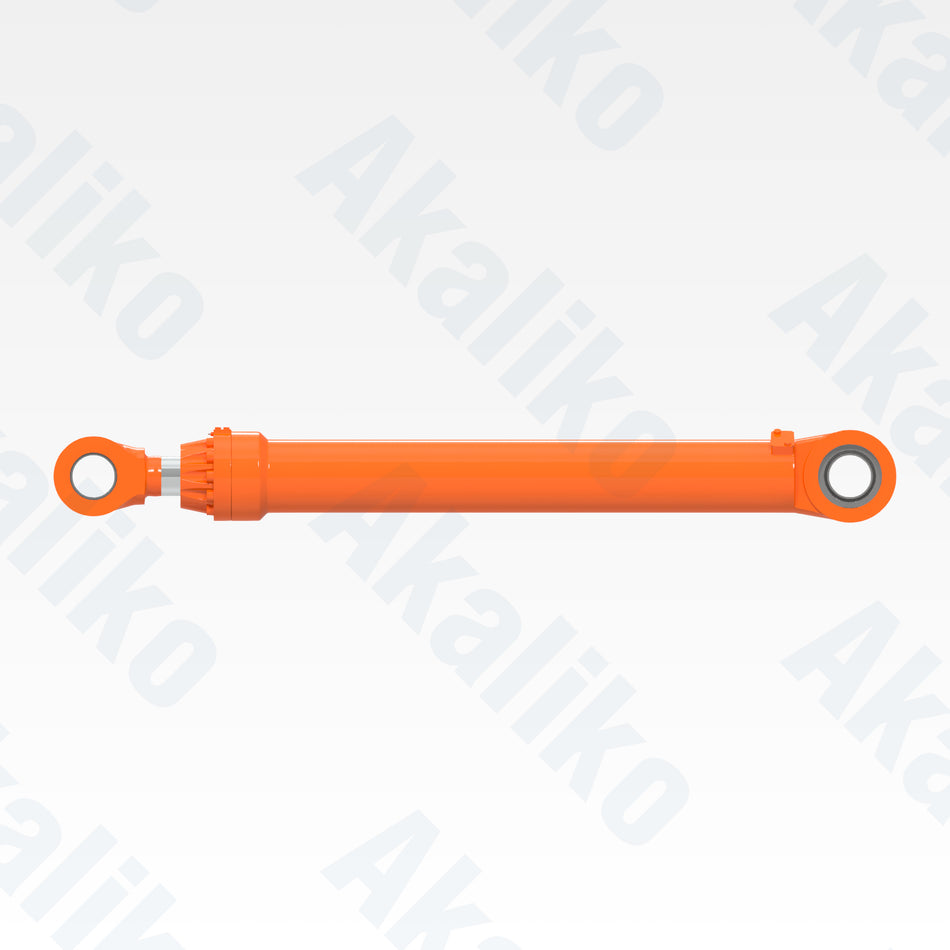 Side view of replacement arm hydraulic cylinder for Hitachi EX1900-6 excavator, OEM part number 4456955